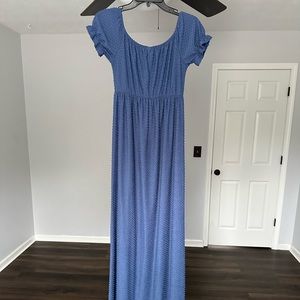 Blue Maternity Dress